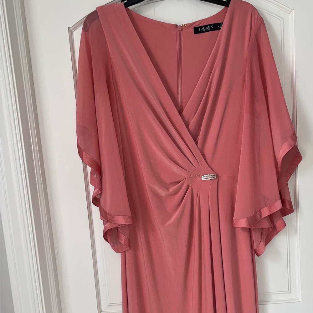 Ralph Lauren Pink Draped Dress